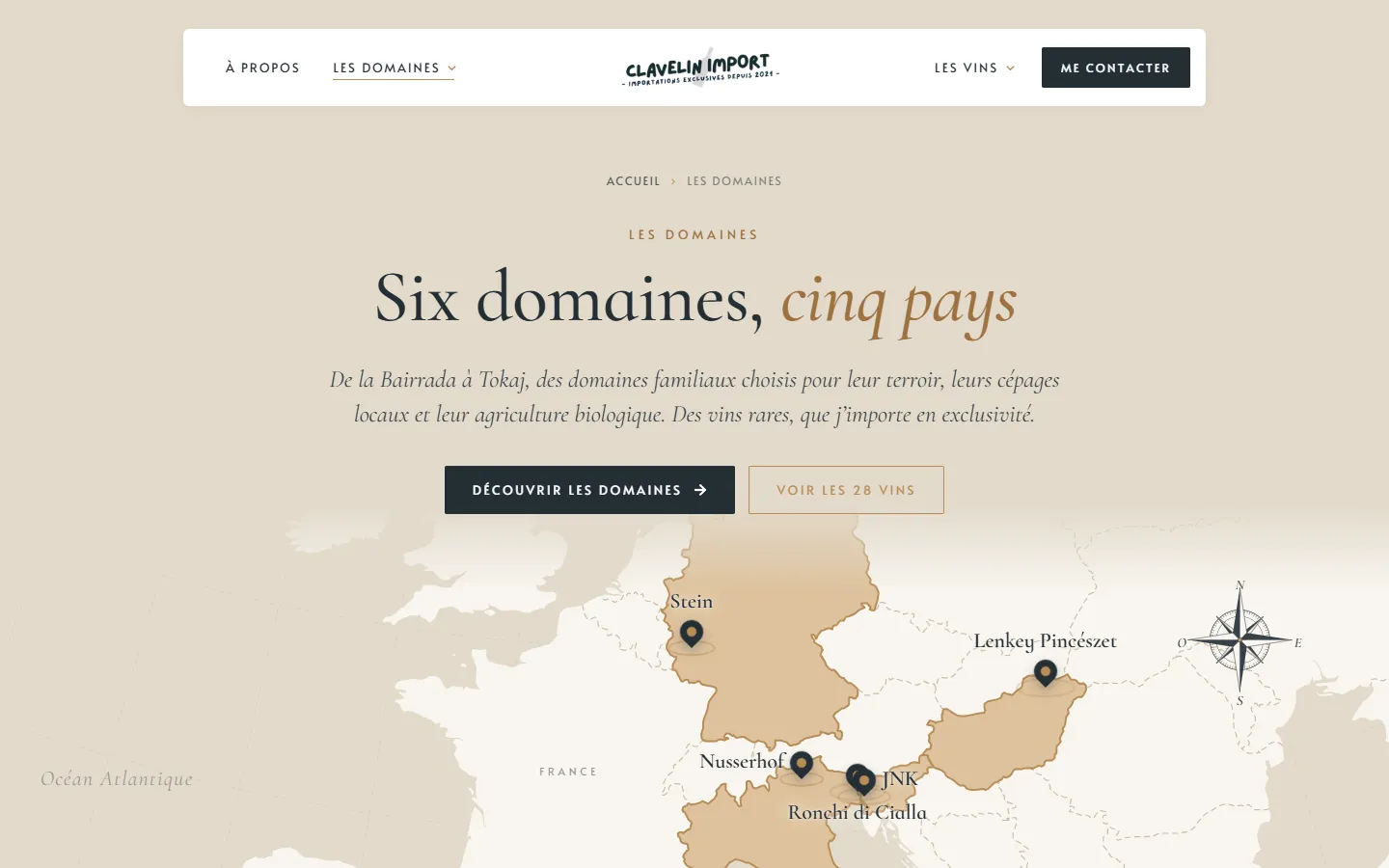 Six domaines, cinq pays : l’atlas